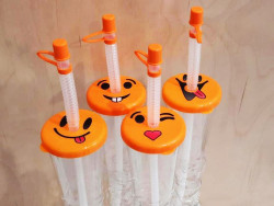 Girafglas, emoji orange 2