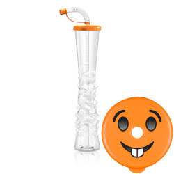 Girafglas, emoji orange