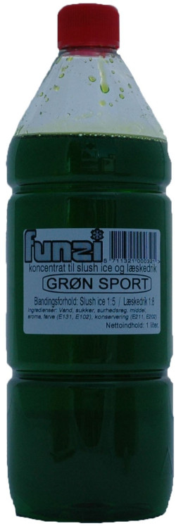 FUNZI Grøn Sport 1 liter