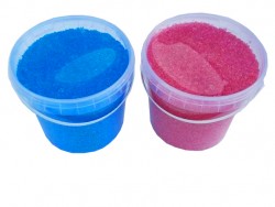 Rød+blå sukker, 2x1 kg., spand